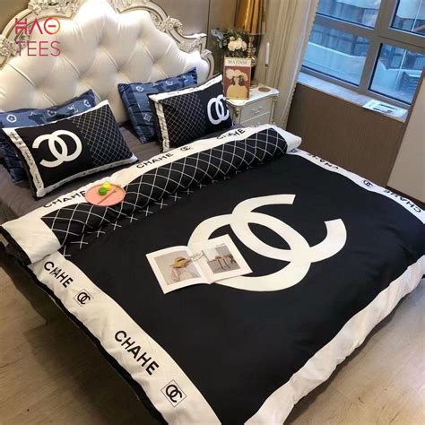 black chanel bed set|chanel bedding for sale.